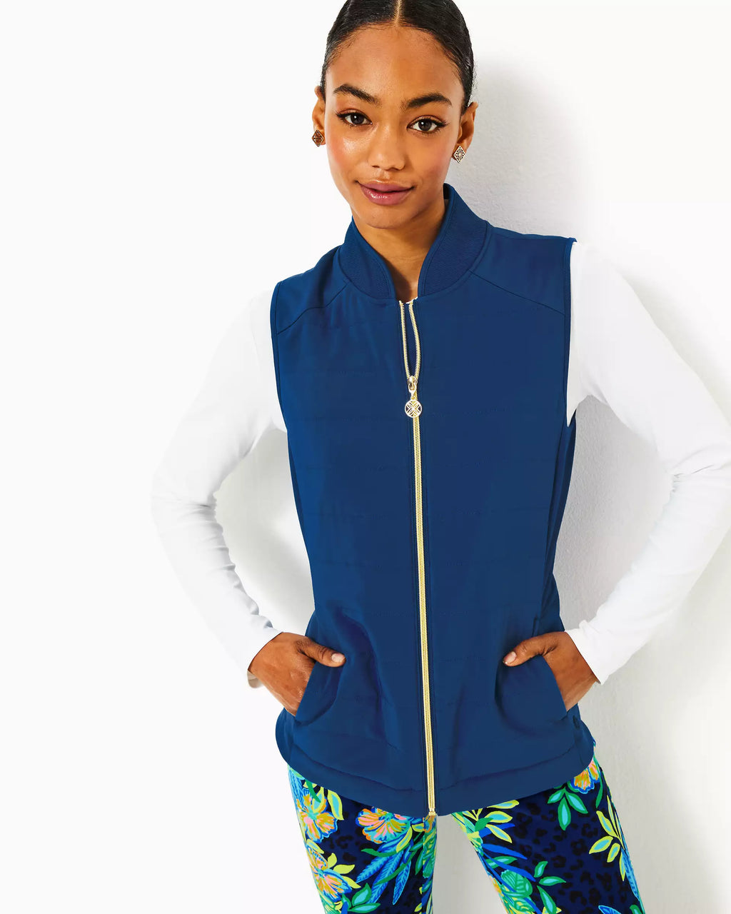 Luxletic Kimberline Hybrid Vest - Blue Med