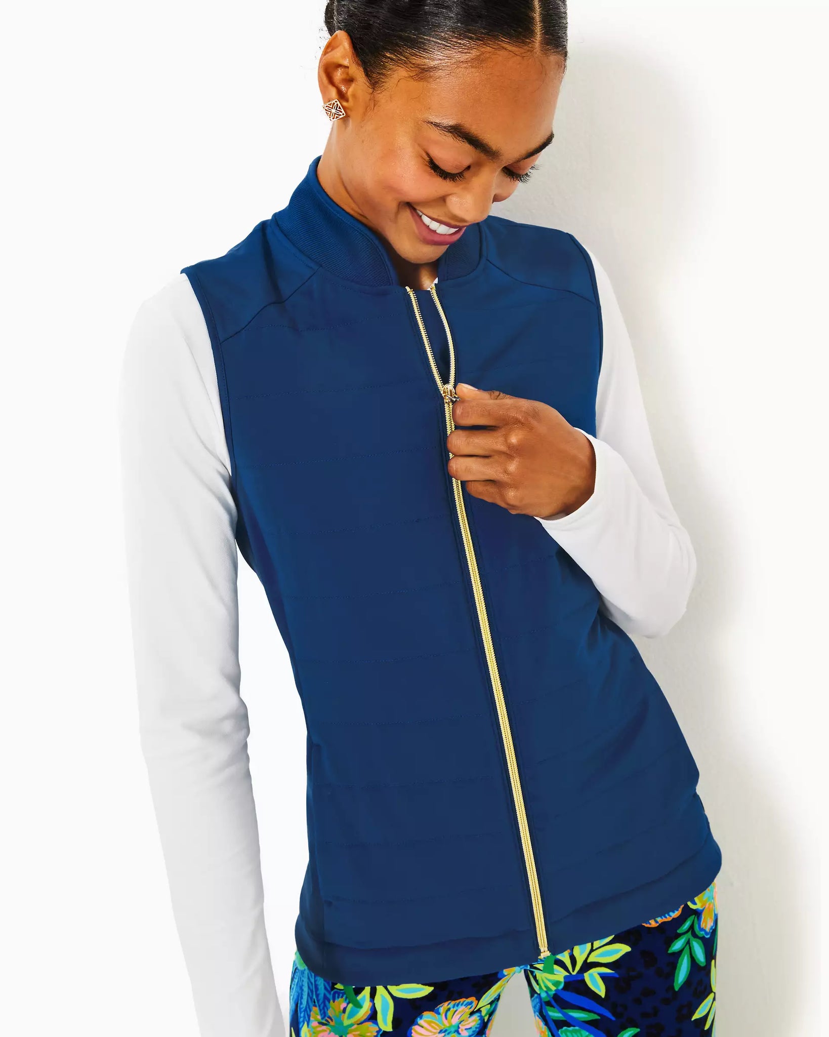 Luxletic Kimberline Hybrid Vest - Blue Med