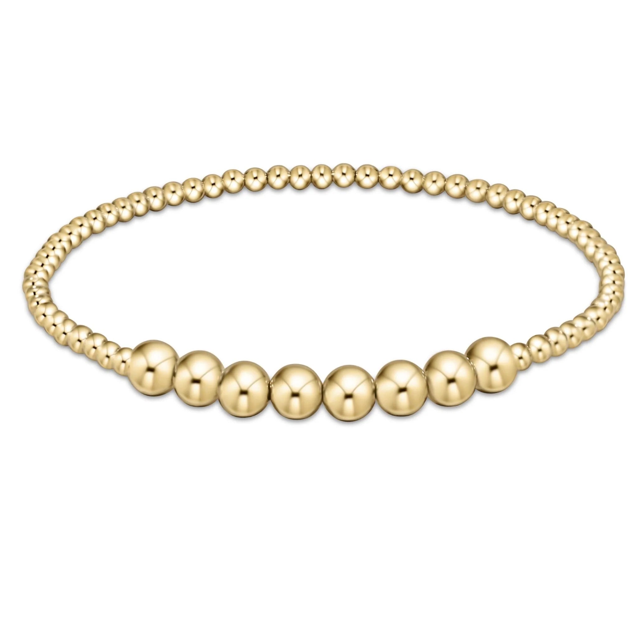 Beaded Bliss Bracelet - Gold