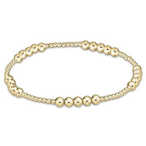 Blissful Pattern Bead Bracelet - Gold