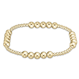 Blissful Pattern Bead Bracelet - Gold