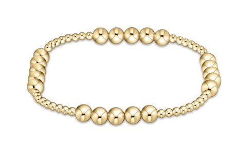 Blissful Pattern Bead Bracelet - Gold