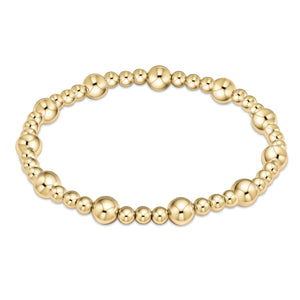 Sincerity Pattern Bead Bracelet - Gold