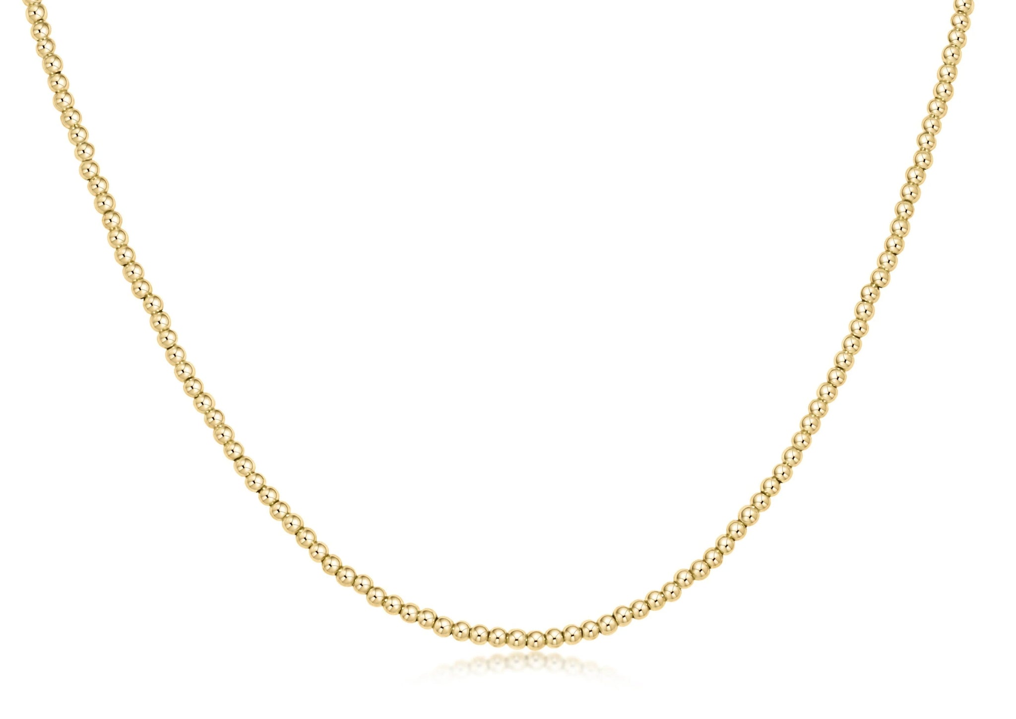 Classic Beaded Necklace - Gold