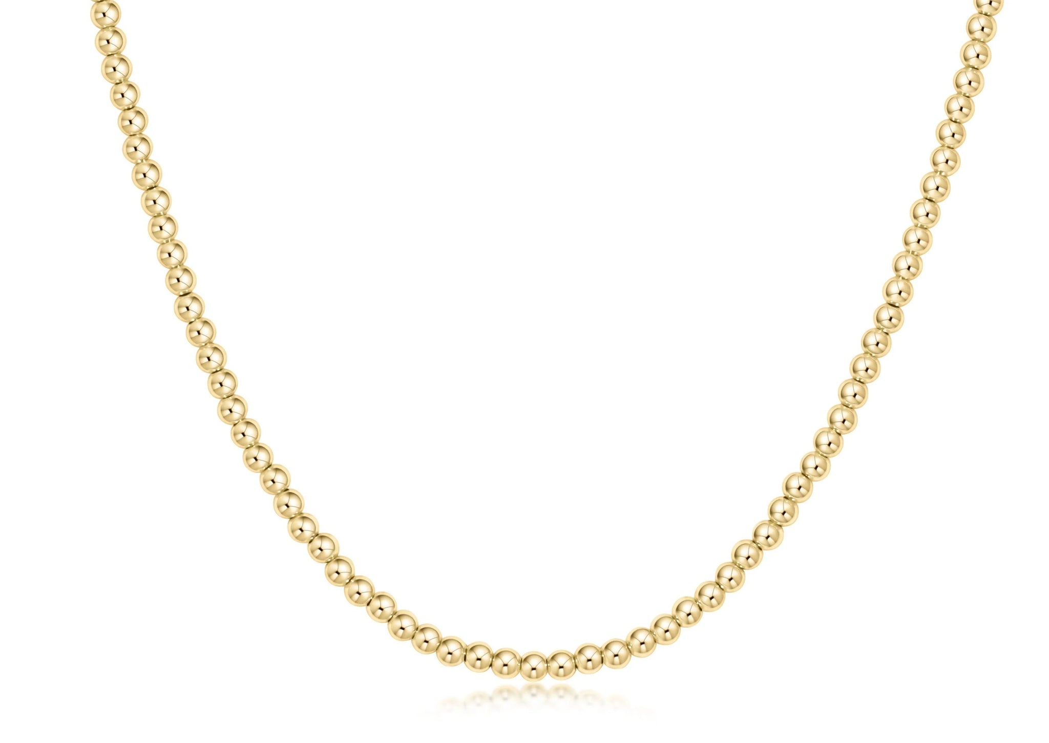 Classic Beaded Necklace - Gold