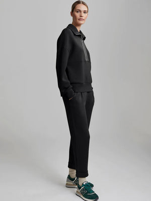 The Rolled Cuff Pant 25” - Black