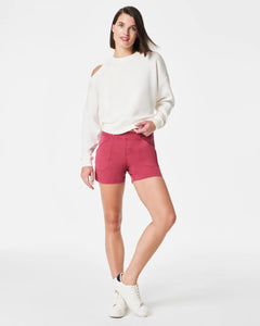 Stretch Twill Shorts, 4" - Wild Rose