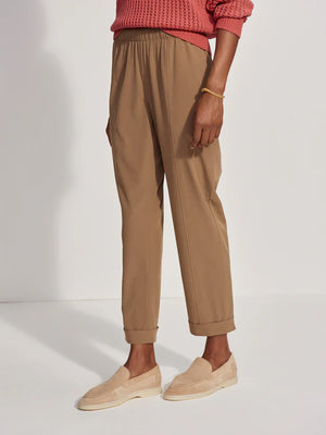 Everly Turnup Taper Pant 27.5” - Taupe Stone