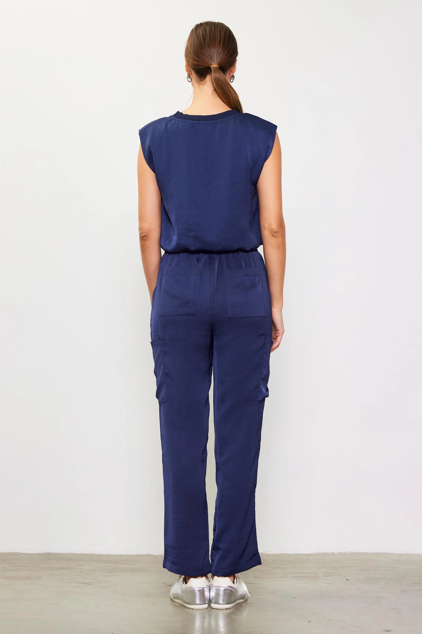 Relaxed Utility Pants - Navy
