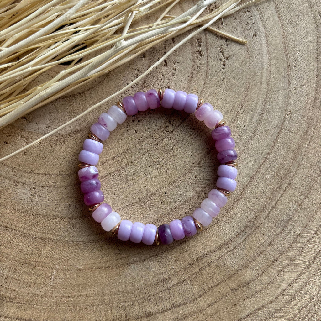 Violetta Lavender Stretch Bracelet