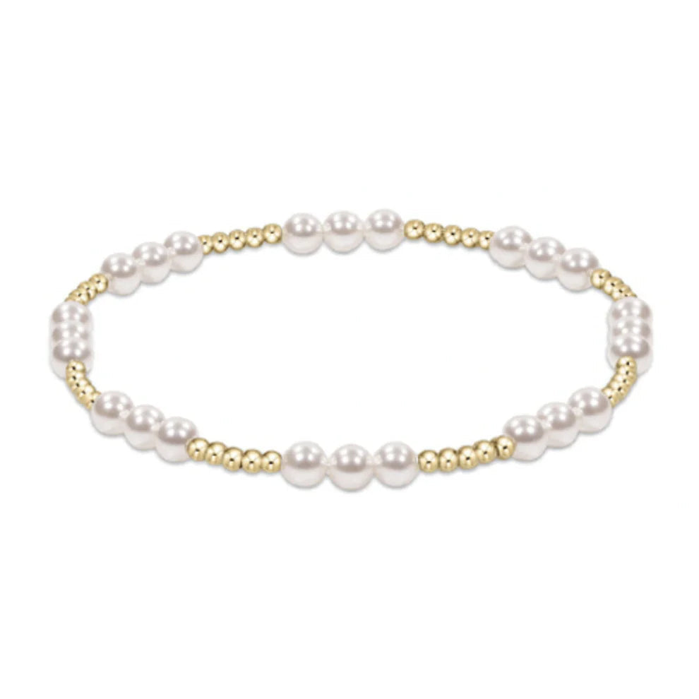 Joy Pattern Bracelet - Pearl