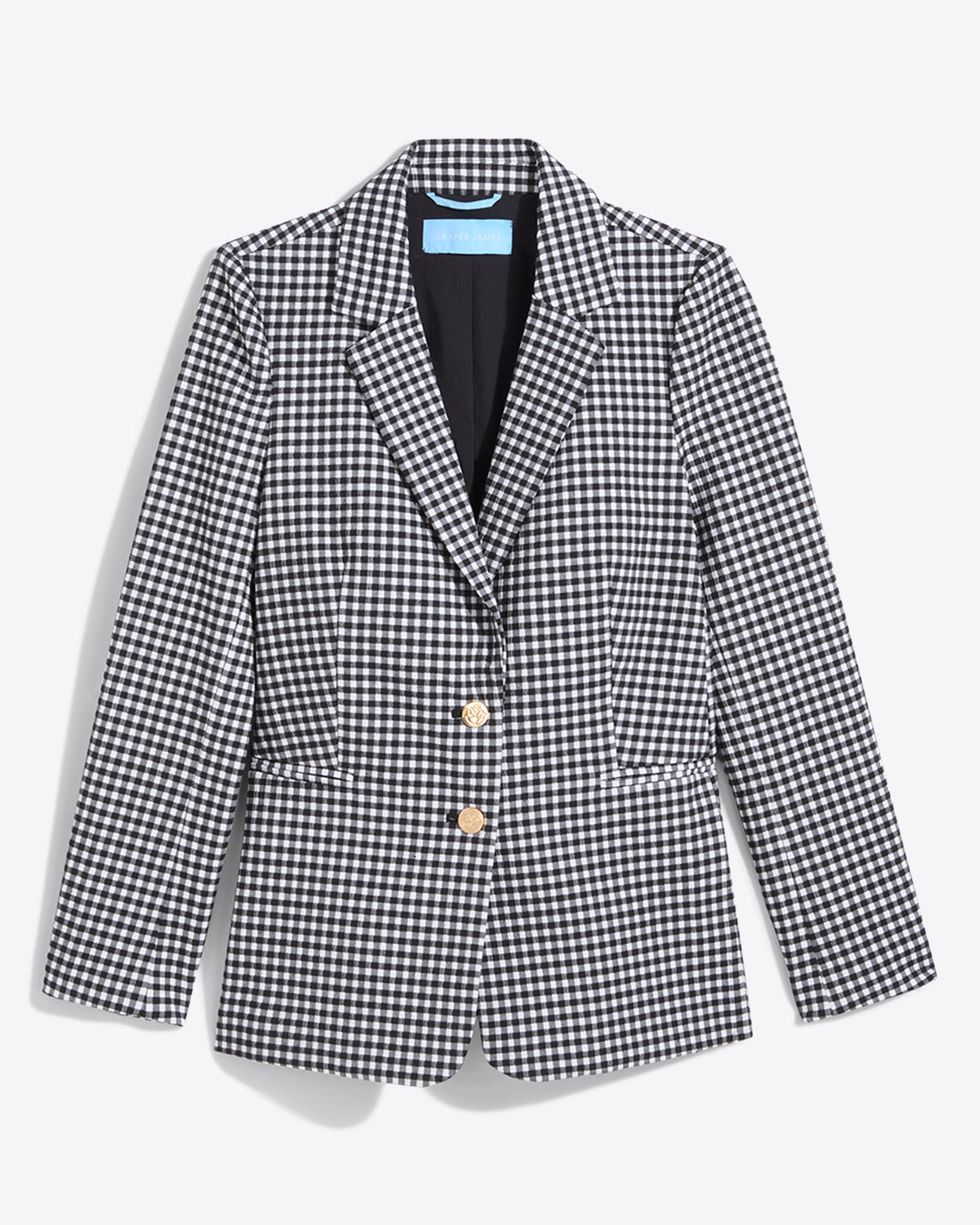 Gingham Blazer in Textured Gingham