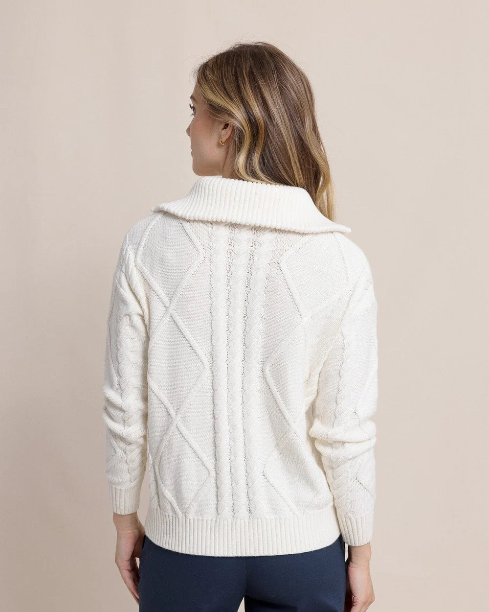 Marta Cable Knit Quarter Zip