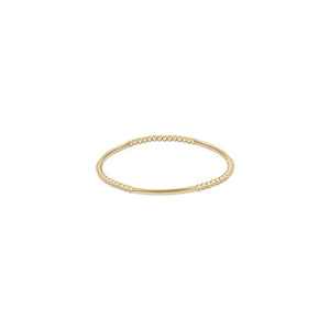 Bliss Bar Pattern Bead Bracelet - Gold