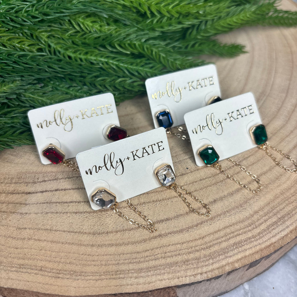 Holiday Rhinestone Studs