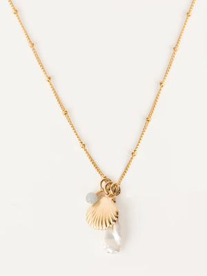 Pearl Seashell Pendant Necklace