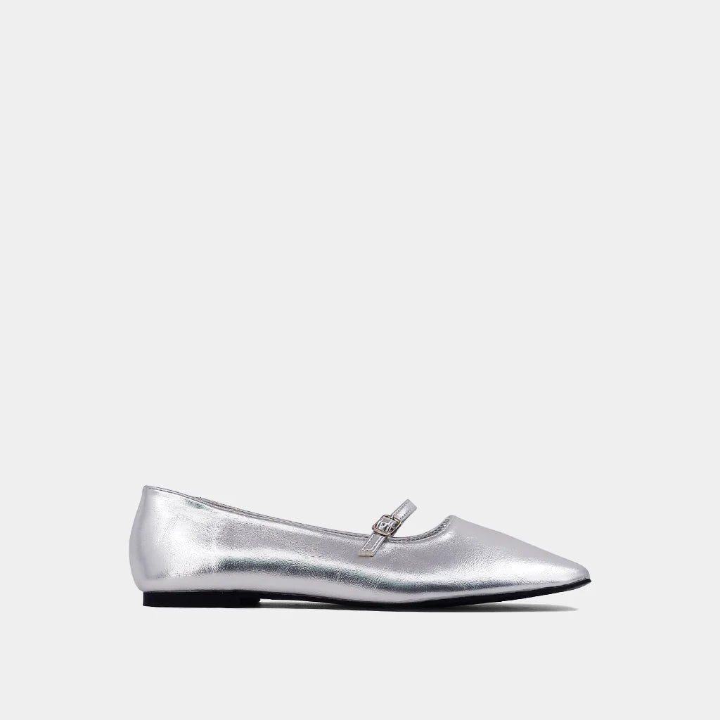 Adele Ballet Flat - Silver