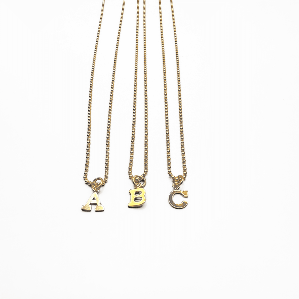 Gold Filled Baby Bliss Initial Necklace