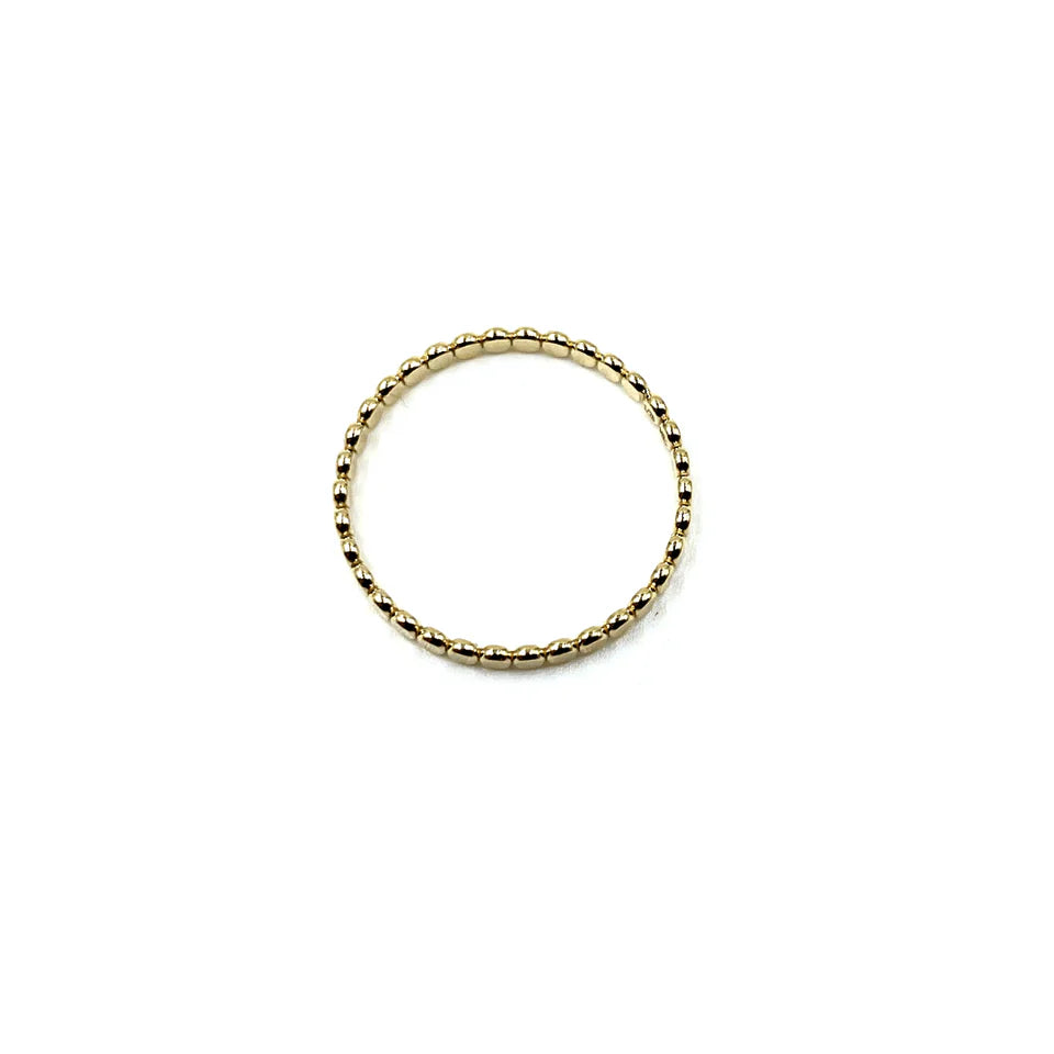 Gold Filled Flat Pebble Ring