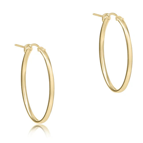 Oval Smooth Hoop - Gold