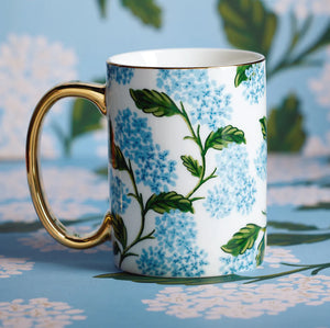 Hydrangea Porcelain Mug