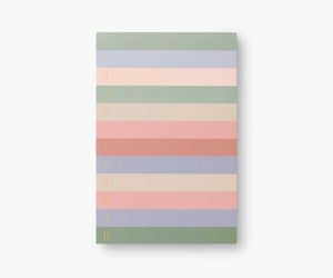 Muted Number Colorblock Large Memo Notepad