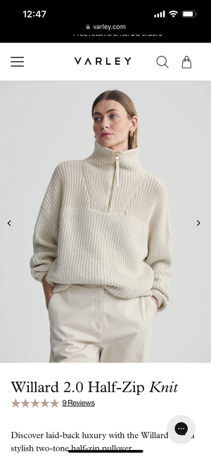 Willard Half Zip Knit 2.0 - Fog