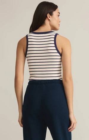 Hadley Striped Tank - Supernova Navy
