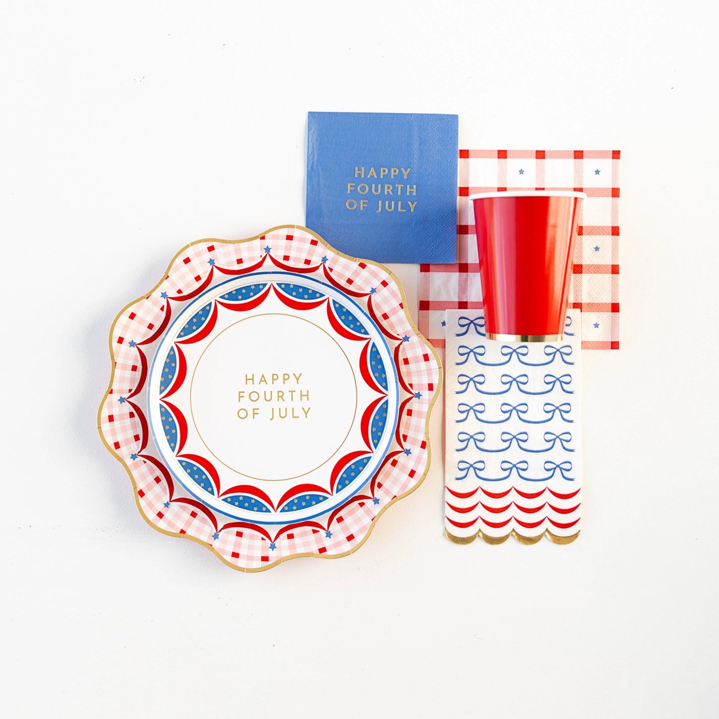 Happy Fourth of July Dessert Plates
