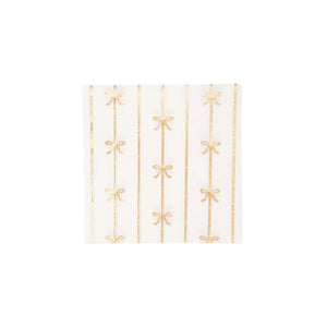 Gold Signature Bow Small Napkins