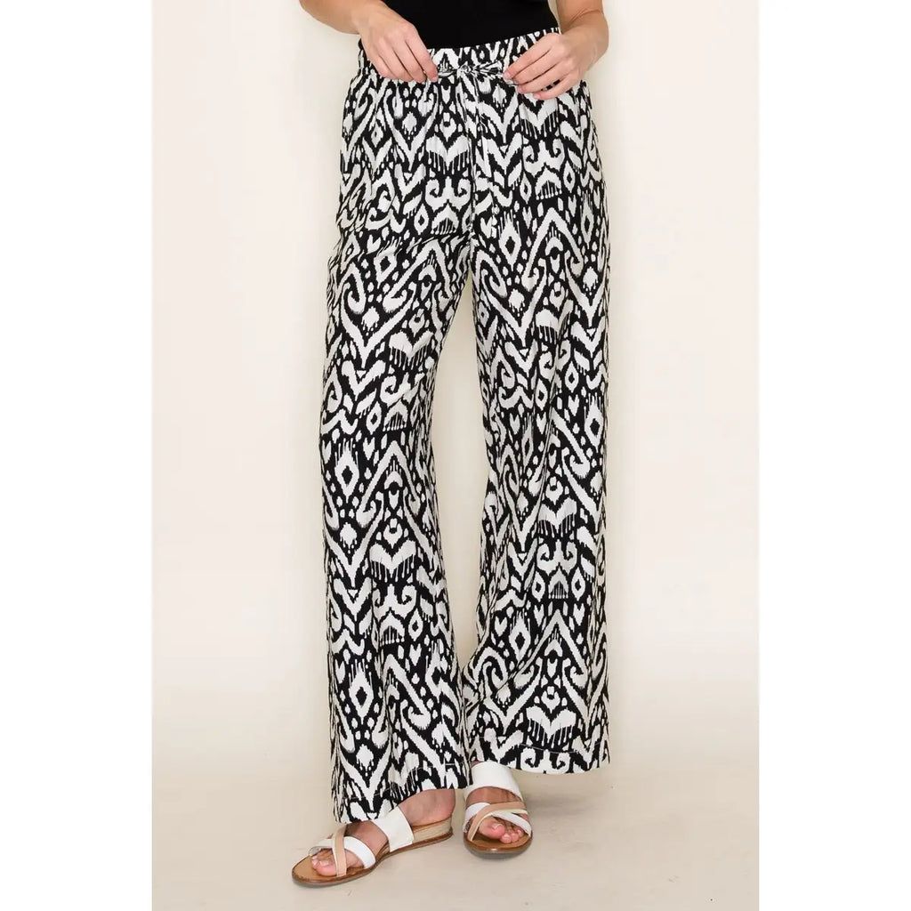 Gianna Geo Print Wide Leg Pant