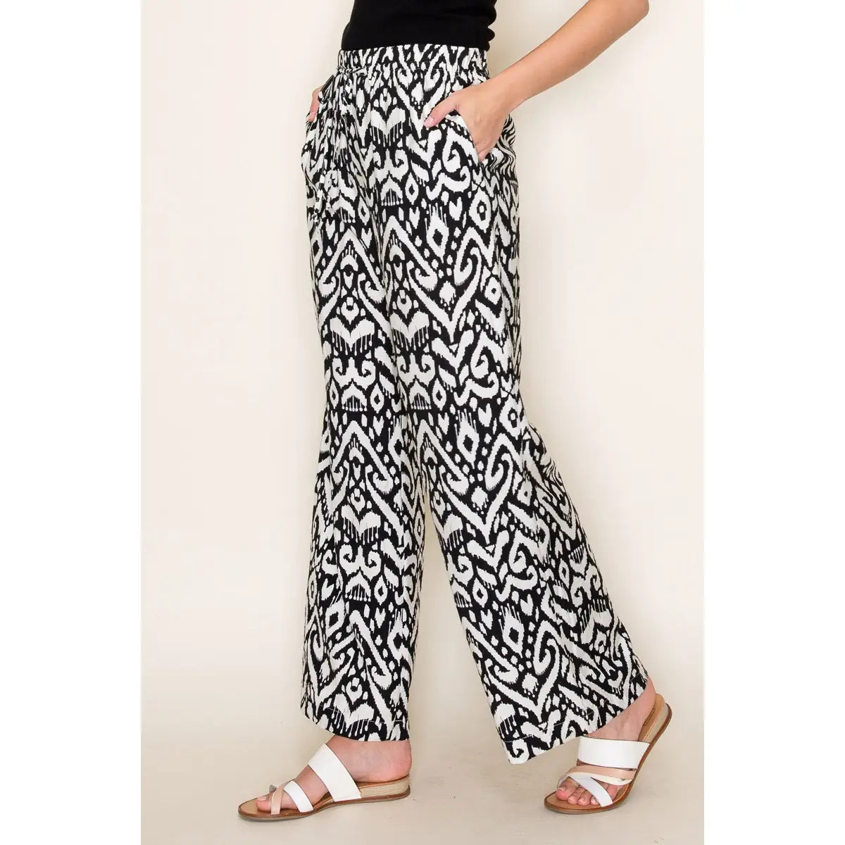 Gianna Geo Print Wide Leg Pant