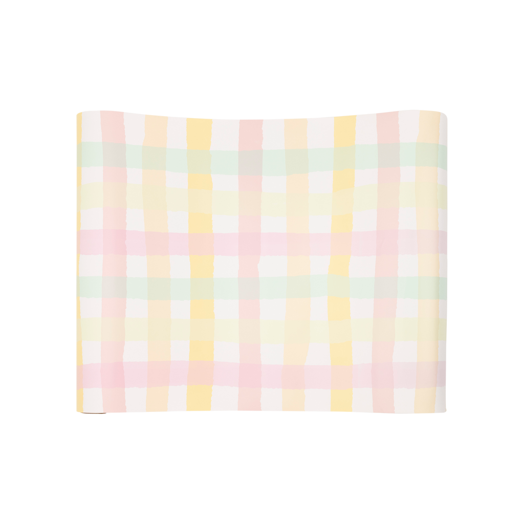 Spring Checks Paper Table Runner