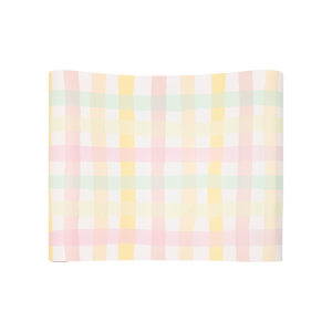 Spring Checks Paper Table Runner