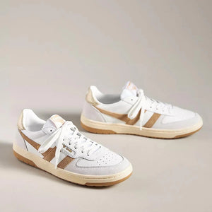 Gola Hawk Sneaker - White/Light Caramel/Gold