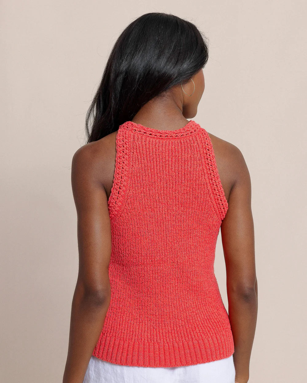 Tessa Sweater Tank - Sunset Coral