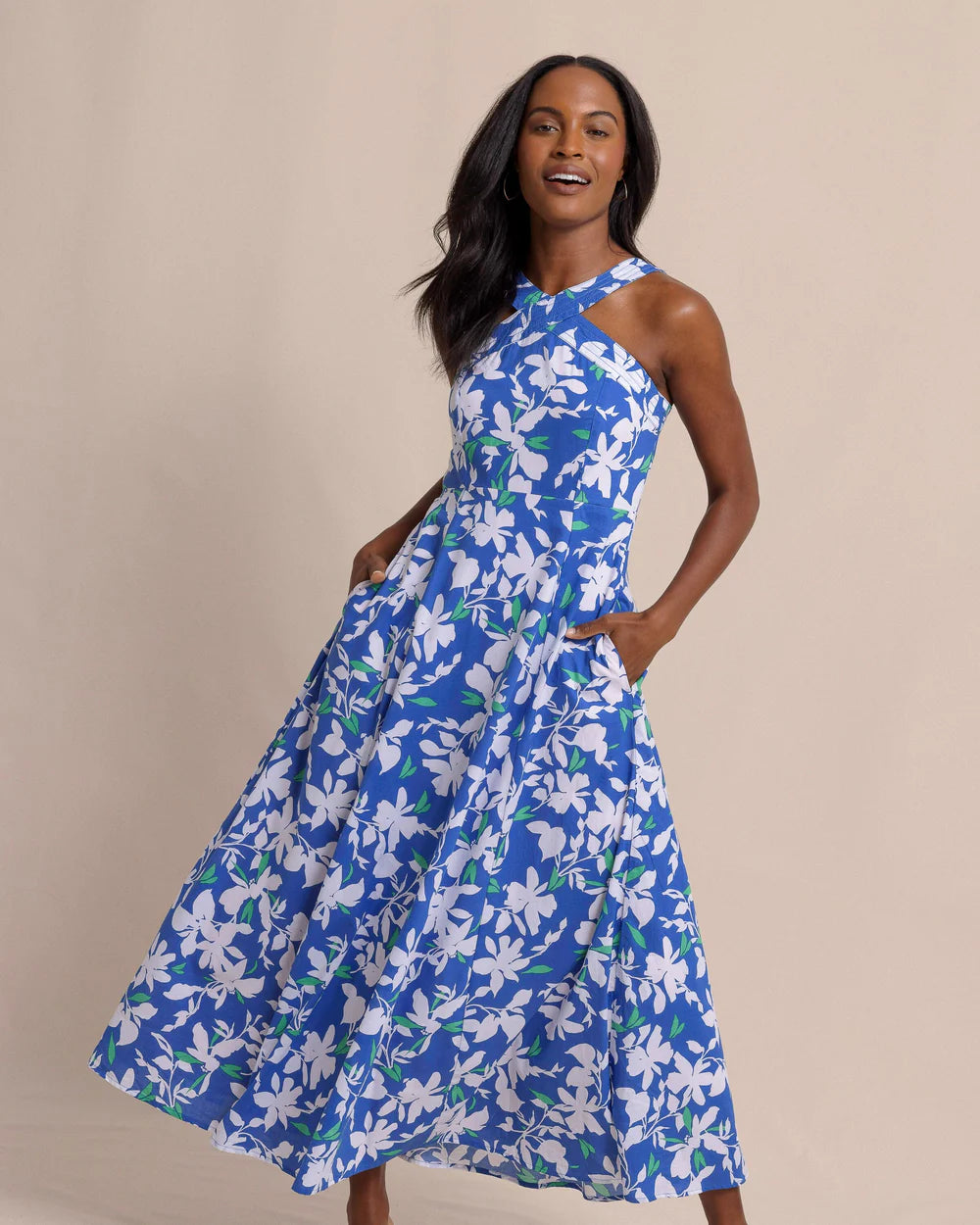Anniston Blossom Bay Maxi Dress - Blue Lolite