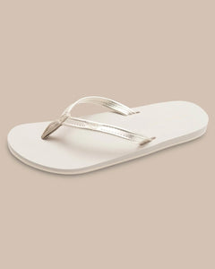 Women’s Weekend Metallic Gold Leather Flipjacks