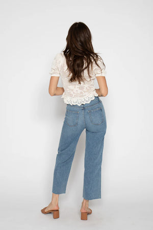 Aberdeen High Rise Wide Leg Ankle Crop - Classic Vintage