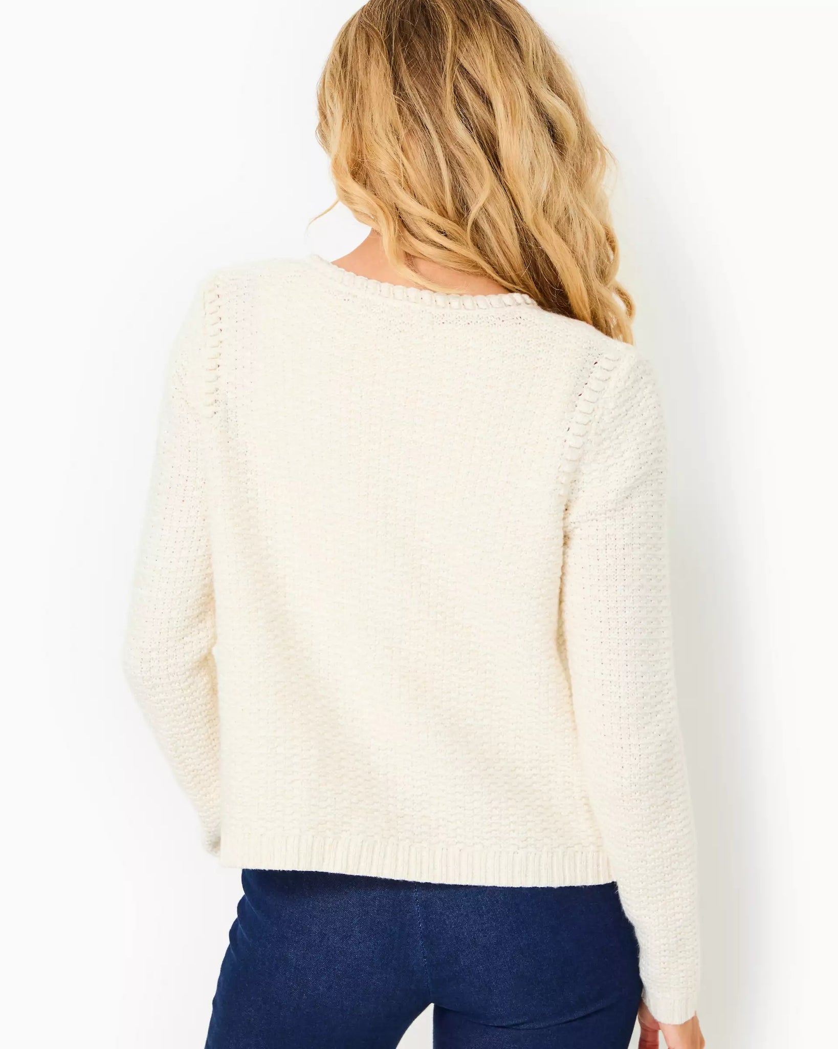 Kenton Cardigan - Coconut Metallic