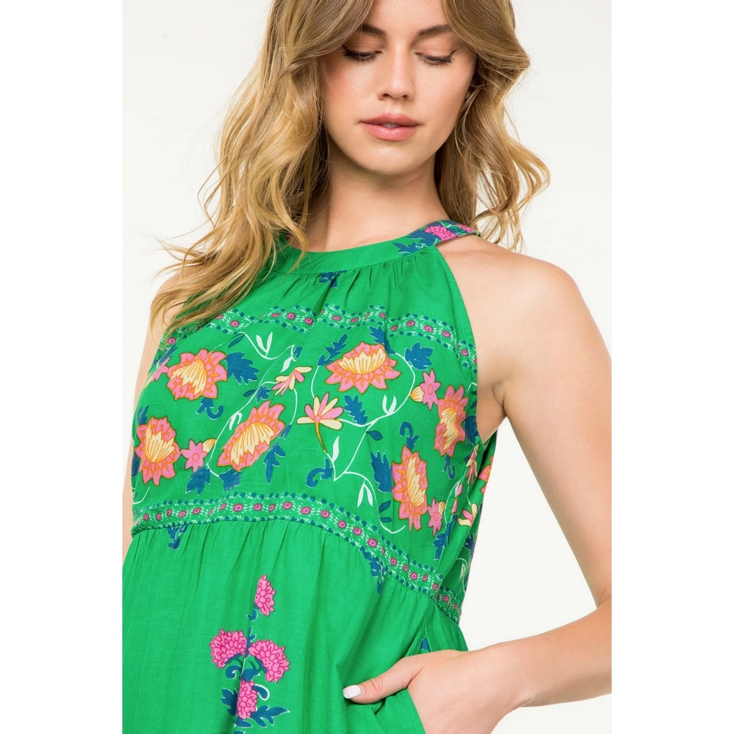 Holly Halter Neck Floral Midi