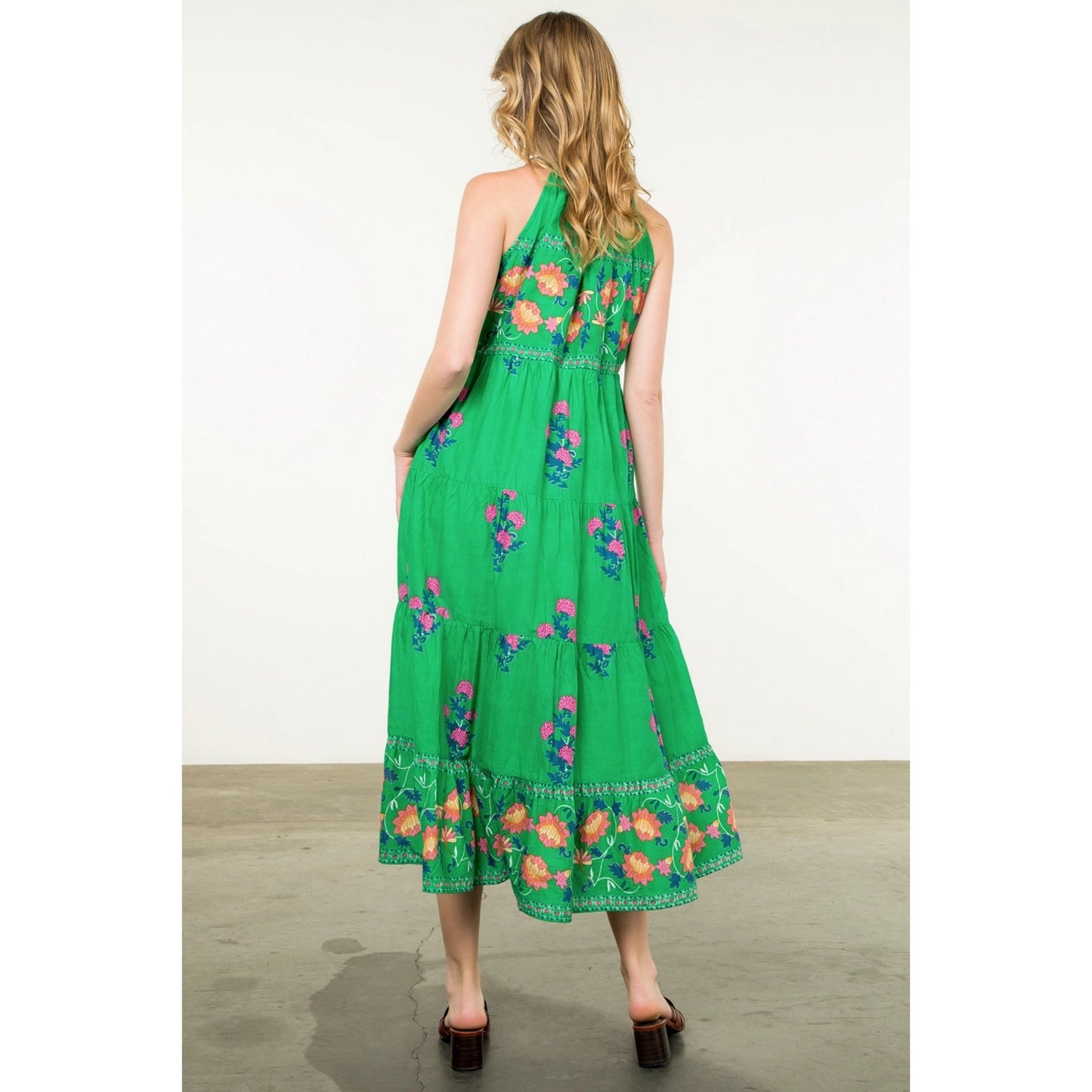 Holly Halter Neck Floral Midi
