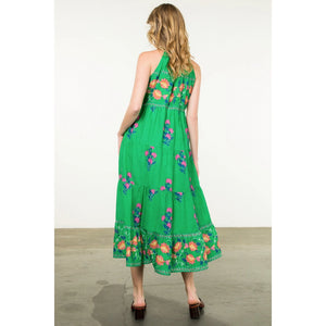 Holly Halter Neck Floral Midi