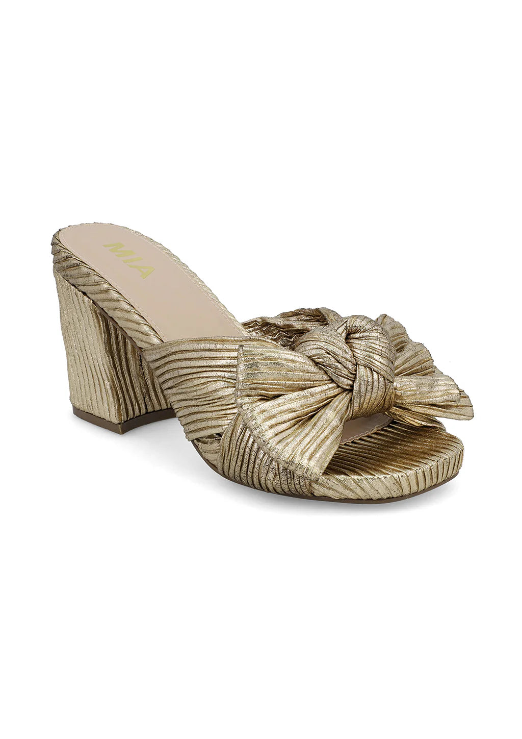 Mechelle Pleated Pumps - Platinum