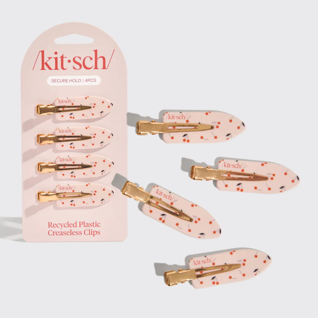 Cherry Print Creaseless Clips