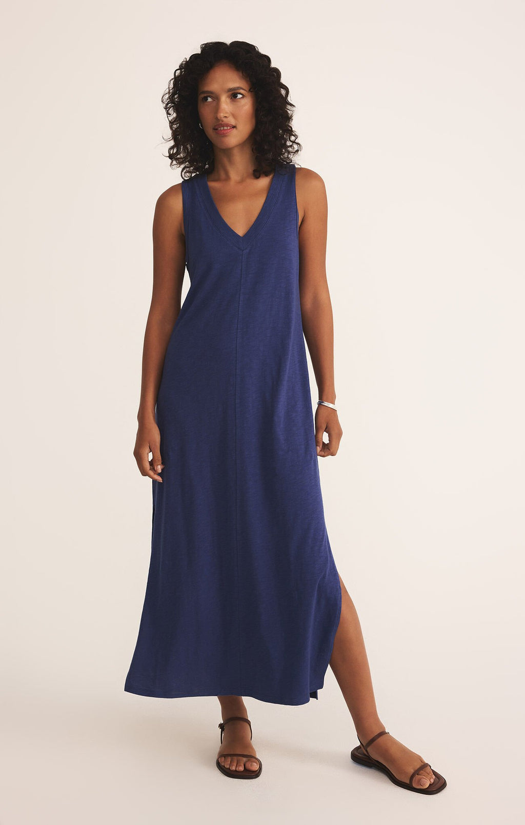 Palisades Midi Dress - Yacht Blue