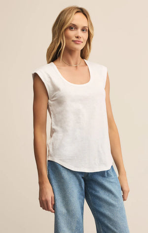 Per Diem Slub Tee - White