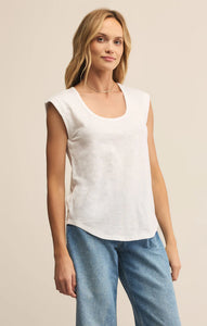 Per Diem Slub Tee - White