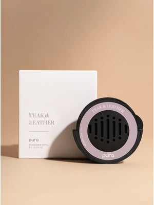 Pura Car Refill - Teak & Leather