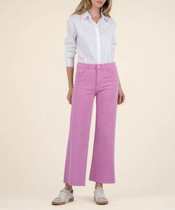 Meg High Rise Wide Leg - Peony Pink